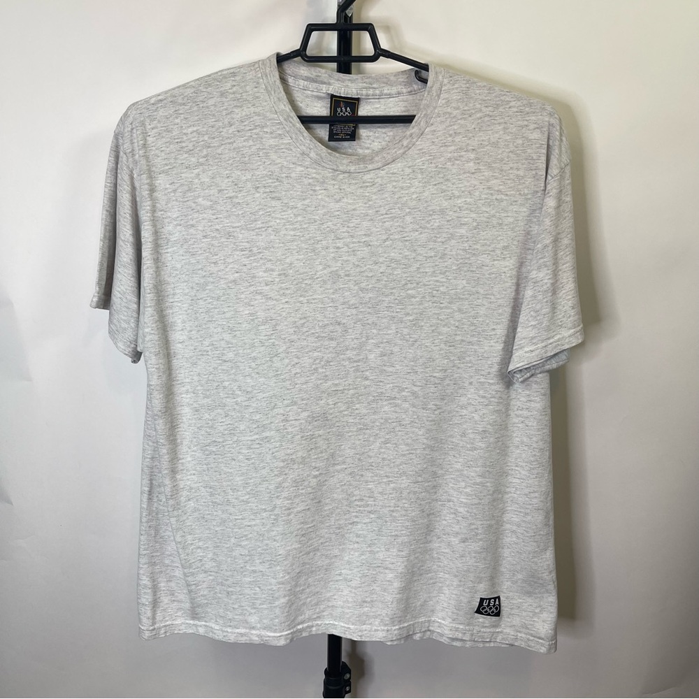 Olympics USA Grey Blank Short Sleeve Shirt Size XL Men’s